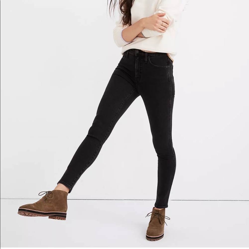 NWOT madewell black skinny jeans